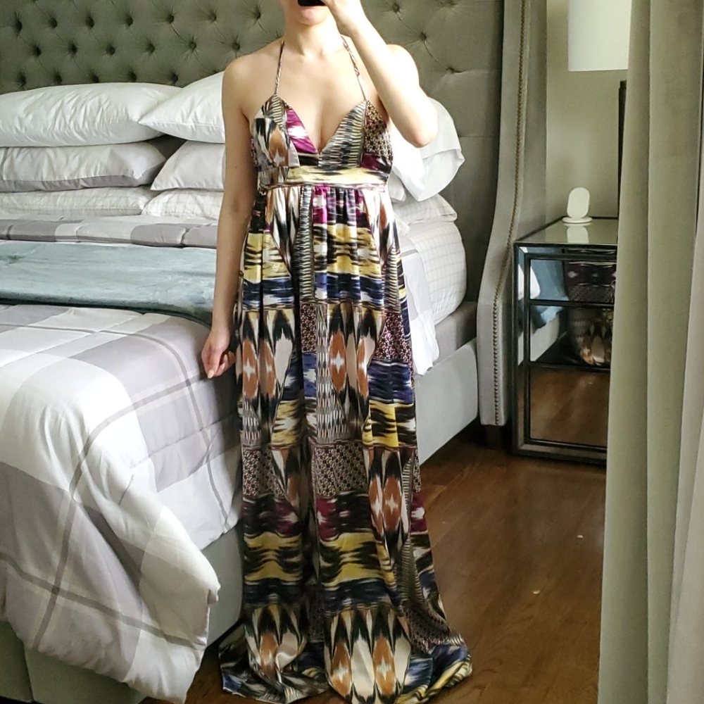 [ H&M ] Sateen Maxi Dress